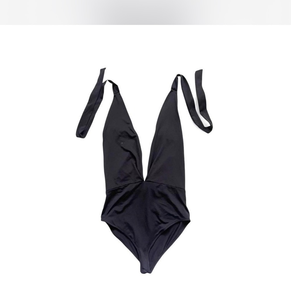 Zara Black Open Back BodySuit Top